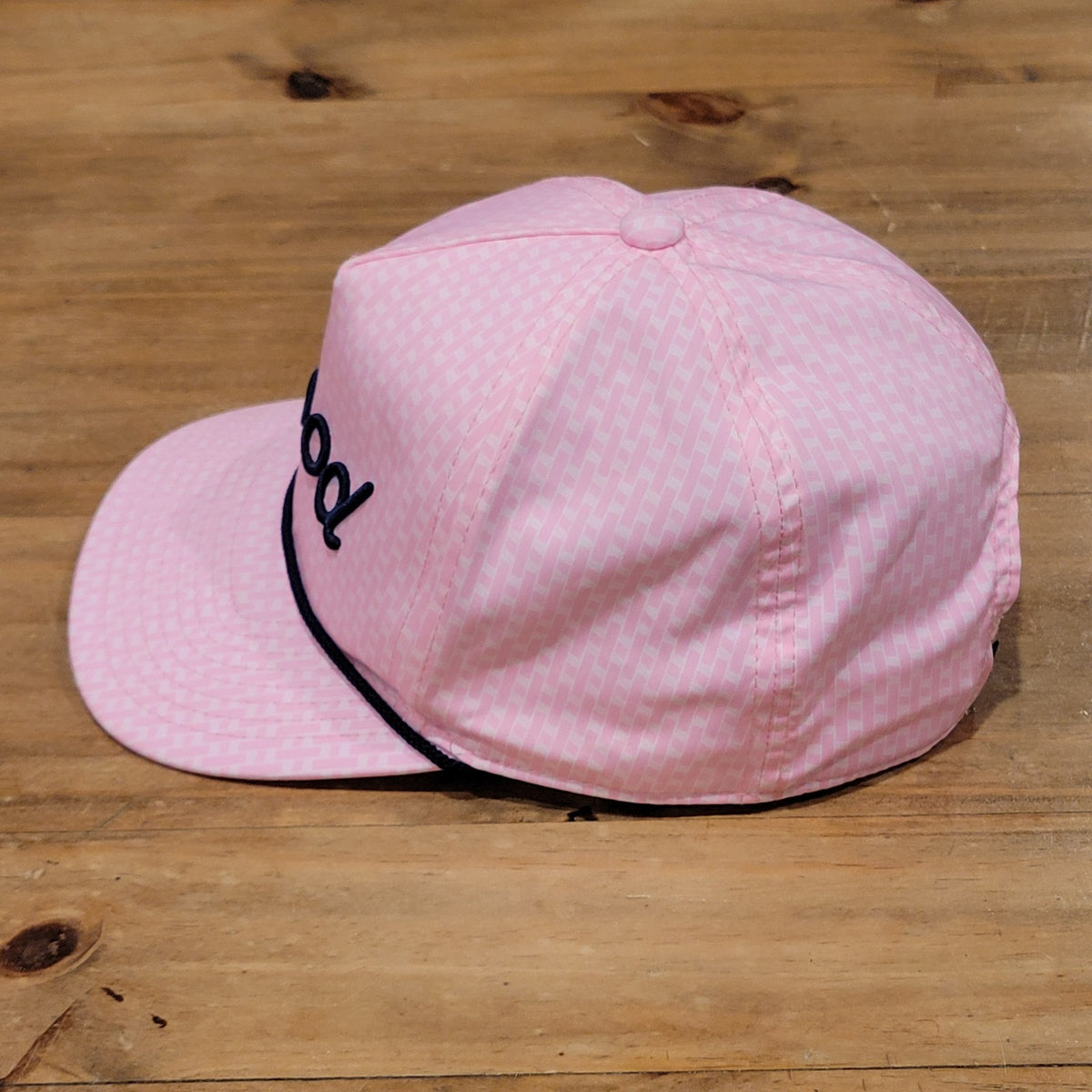 Good Good Golf Hat Snapback Pink Rope AOP Allover Golfer One Size
