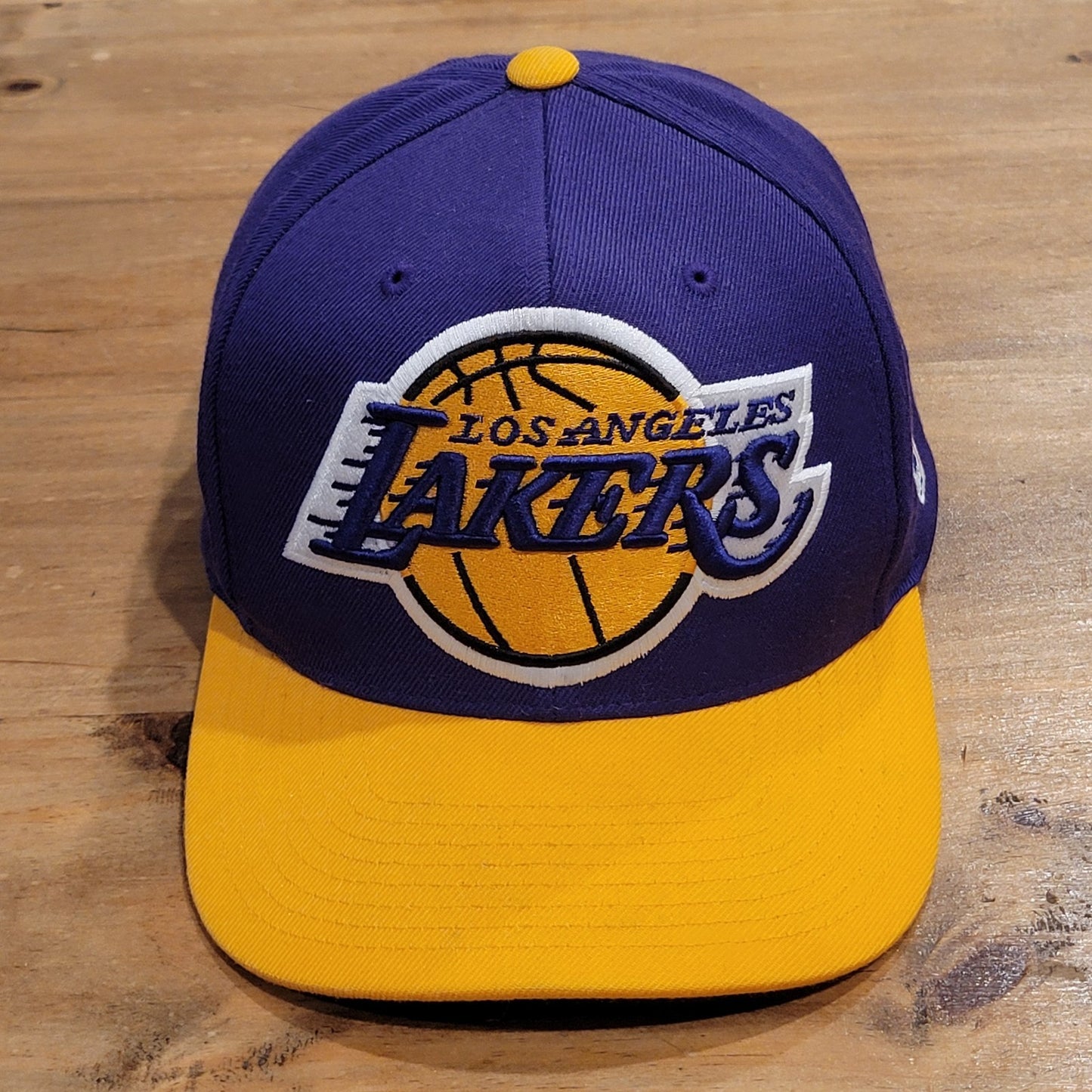 Los Angeles Lakers Hat Mitchell & Ness Big Logo Embroidered Retro HWC Wool Blend