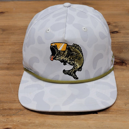 Southern String Hat Co Fishing Glasses Bass Rope White Gray Camo Camouflage