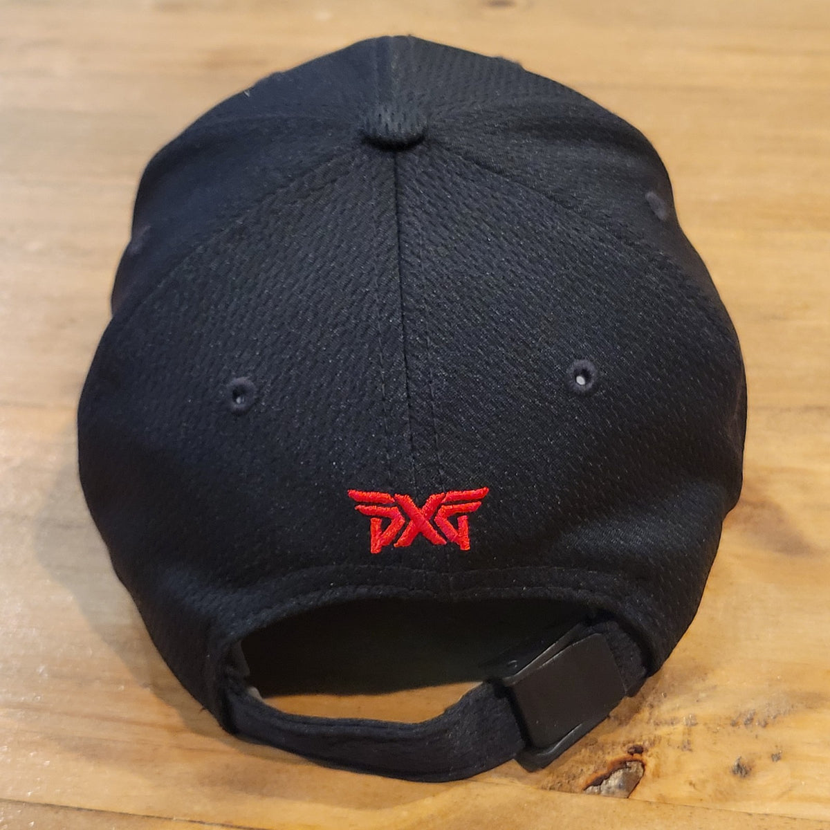PXG Golf Hat Cap strap Back Black Red Logo One Size New Era Golfer One Size