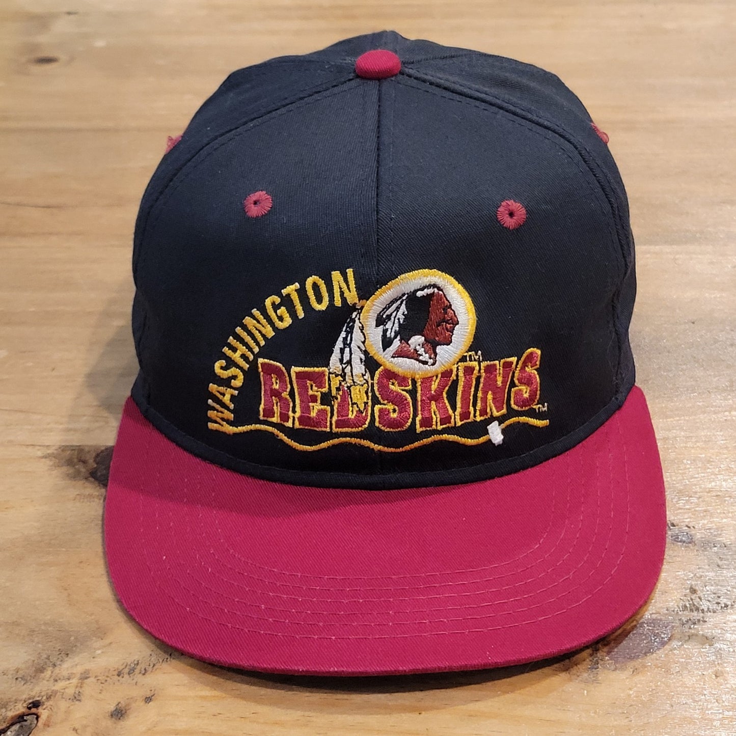 Vintage Washington Redskins Hat One Size Rope Zip Back Apparel #1 90s Made USA