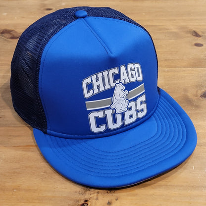 Chicago Cubs New Era Trucker Hat Snapback Cooperstown Mesh Blue MLB 9Fifty