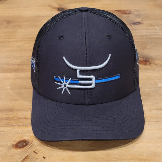 Spin Em Rodeo Hat Snapback Trucker Mesh Back Cowboy Western Bull Riding