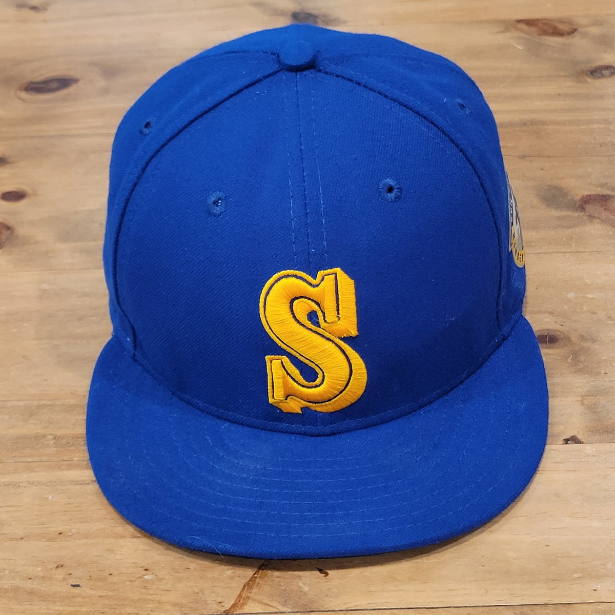 Seattle Mariners Hat New Era Size 7 5/8 Ken Griffey Jr Retirement Patch 59Fifty