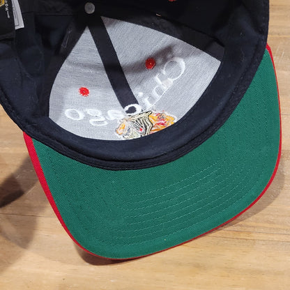 Chicago Blackhawks Hat Snapback Vintage Hockey NHL Bar Logo One Size