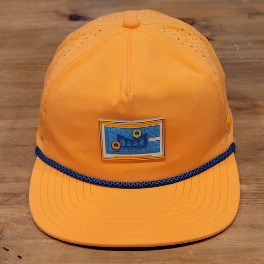 Melin Coronado Hydro Neon Collection Hat Snapback Orange Rope  Adjustable CL Fit