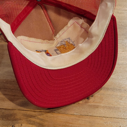 Vintage Beer Hat Snapback Cross stich Patch Trucker 80s 90s Seebo's Creations