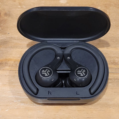 Jlab Epic Air Sport ANC Noise Canceling Over Ear Hook Gym Running Black