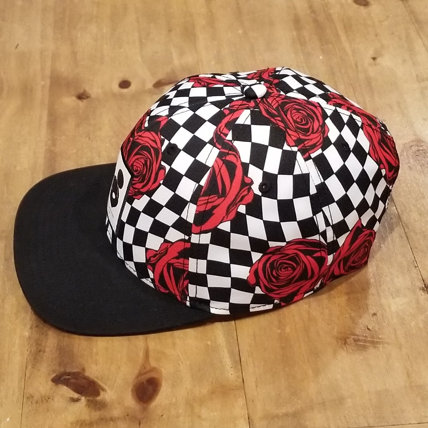Disney Neff Hat Cap Snapback Checker Rose AOP Allover Skater Skateboarding