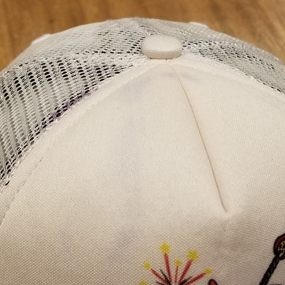 QuikSilver Hat Cap Snapback Mesh Foam Adjustable Surf Firecracker Beach
