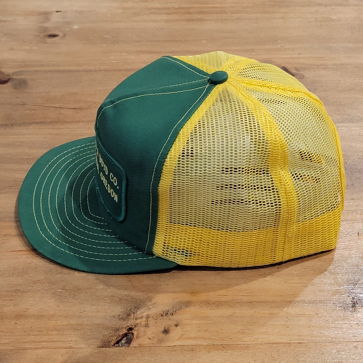 Vintage John Deere Trucker Hat Patch Merrell Oregon Louisville 70s 80s Tractor