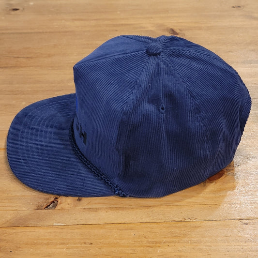 Vintage Koch Corduroy Hat Snapback 90s Rope Agriculture Marine Industry