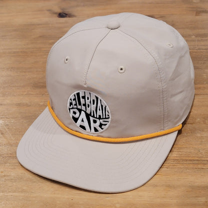 Swannies Golf Hat Cap Snapback  Celebrate Pars Brown Rope One Size