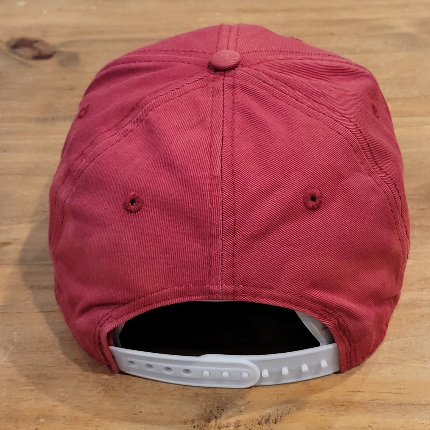 Links Style Golf Hat Snapback Red One Size Patch Golfer Adjustable