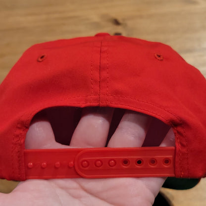 Vintage South Shore Country Club Hat Snapback Red Rope Patch Golf Hingham MA