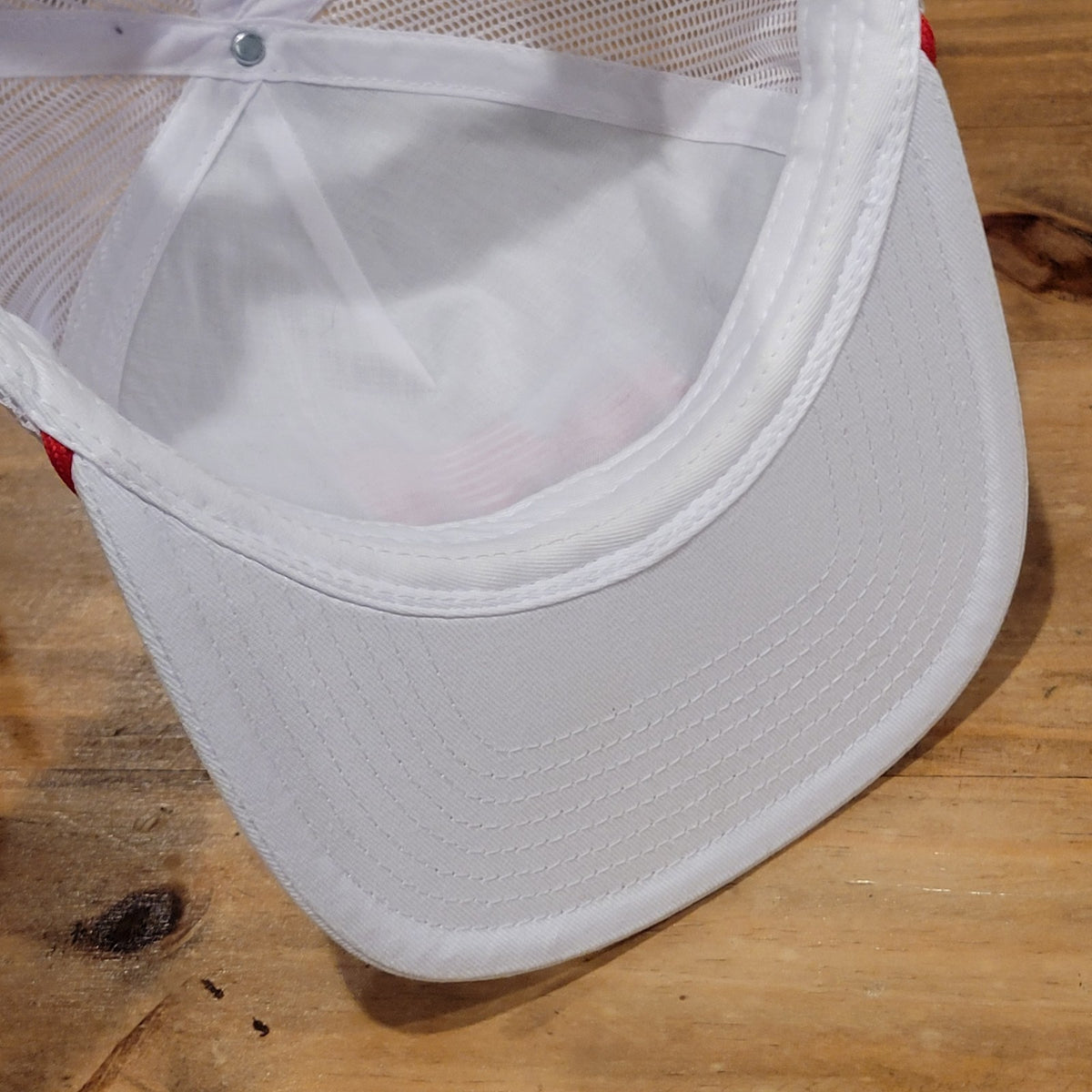 Southern String Hat Snapback USA Flag Rope Trucker Mesh Back White Western