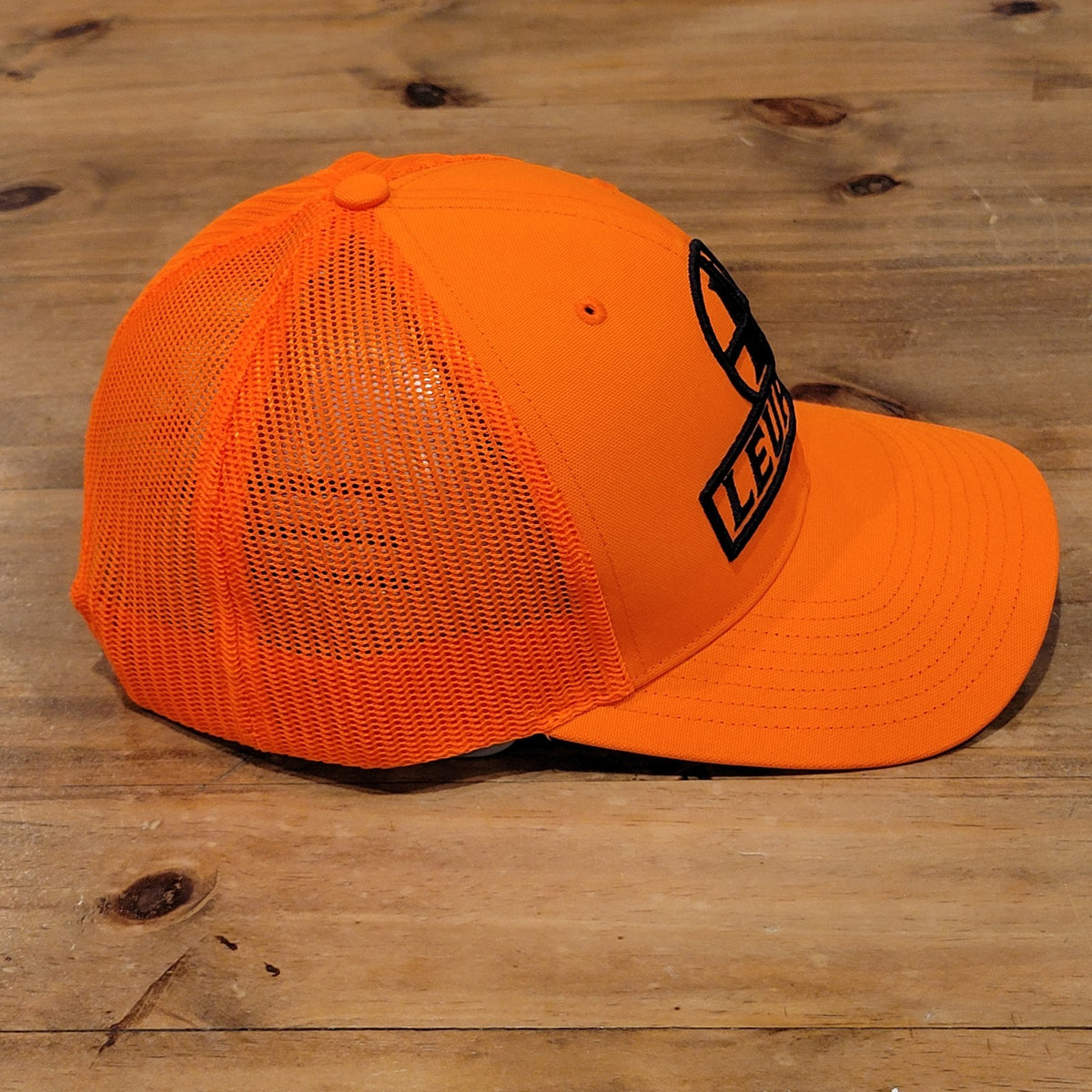 Leupold Hat Snapback Trucker Mesh Scope Hunting One Size Adjustable Blaze Orange