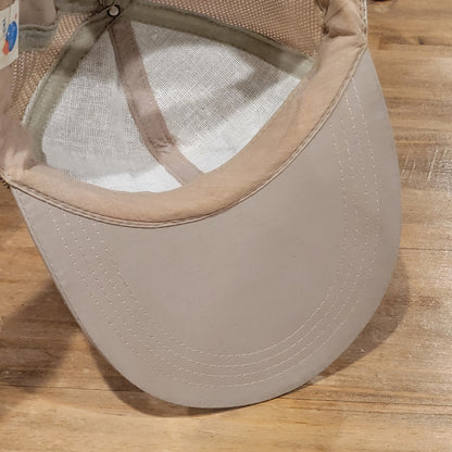 Vintage Fishing Hat Cap Snapback Fly Fishing Bass Long Wide Bill 80s 90s Patch