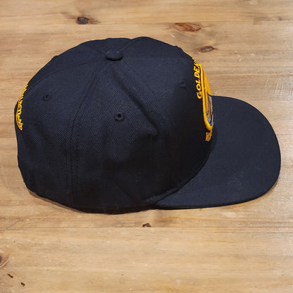 Golden State Warriors Hat Snapback Mitchell & Ness Black Wool Blend NBA