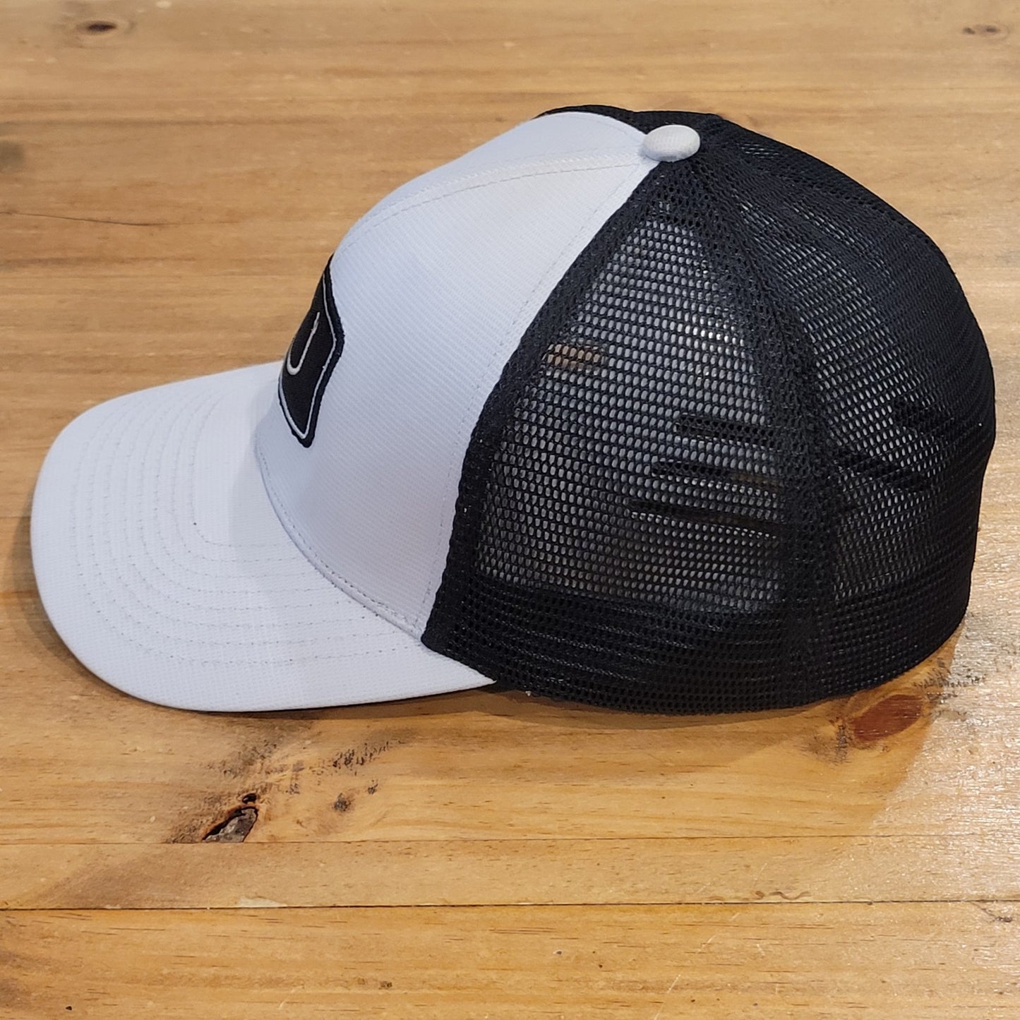 Avid Fishing Hat Cap Size L/XL Flex Stretch Fitted Hook Logo Gray Black Fish