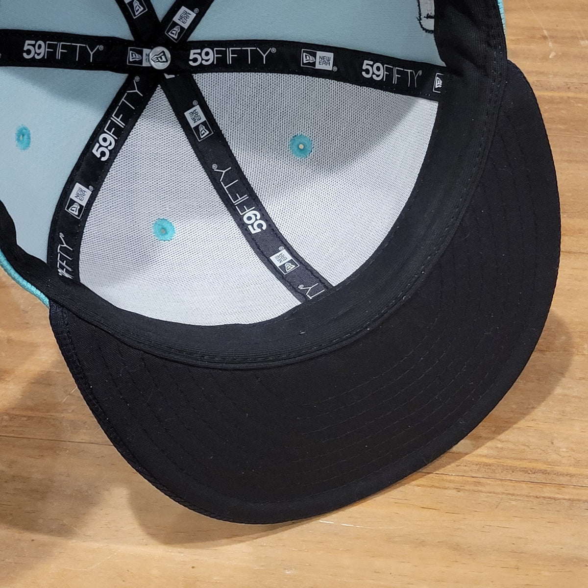 Seattle Mariners Hat New Era Size 7 1/2 Fitted Star Logo Batting Mesh On Field