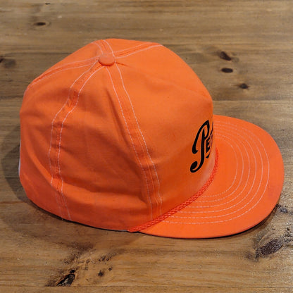 Vintage Pepsi Hat Cap Snapback Orange Rope 80s 90s Pepsi-Cola Soda Pop Drink