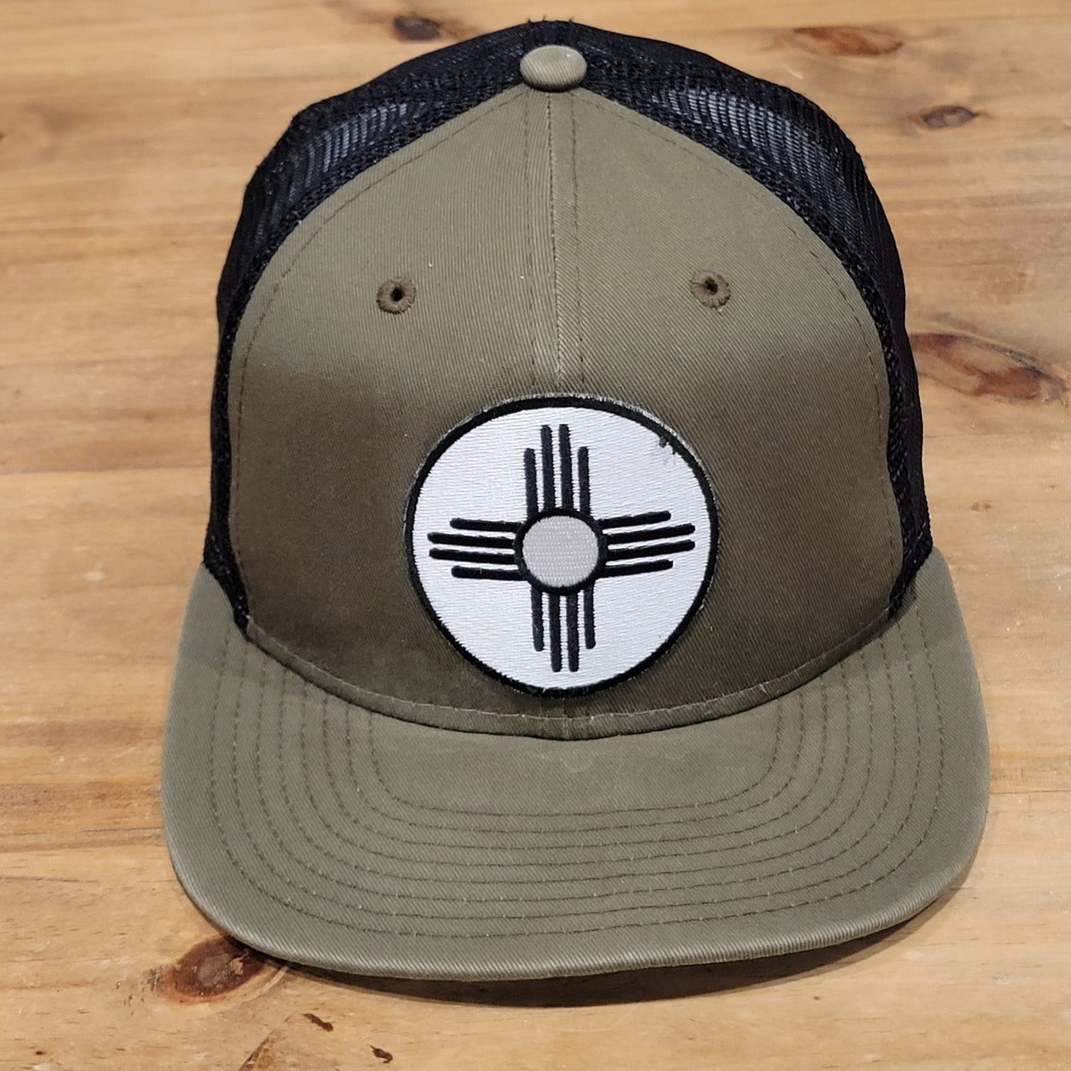New Mexico Zia sun symbol Hat New Era snapback Green Patch One Size