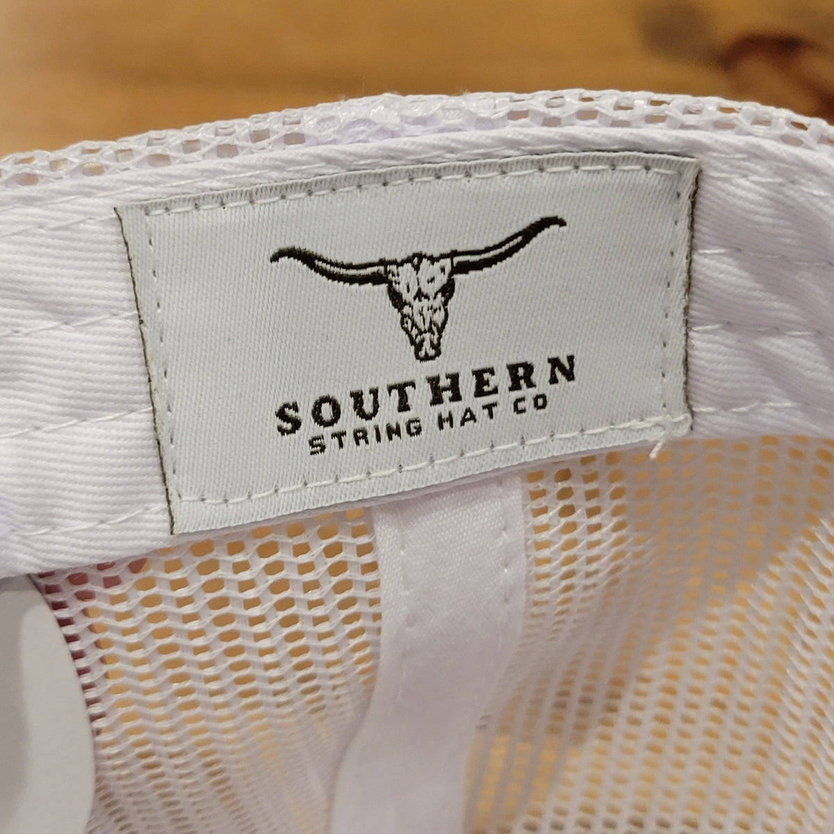 Southern String Hat Co Snapback USA Flag Rope White Logo Trucker Mesh Back