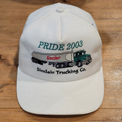Vintage Sinclair Trucking Co Hat K-Products Oil Gas Trucker 2003 One Size
