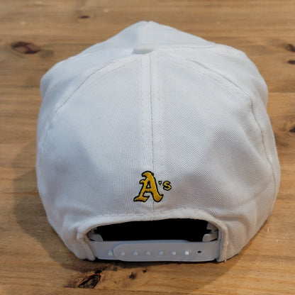 Vintage Oakland Athletics Hat Snapback ANNCO White 90s 80s One Size MLB Baseball
