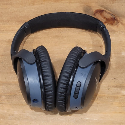 Bose SoundLink Around Ear Wireless Headphones AE2 Black Blue Tested Working 1137