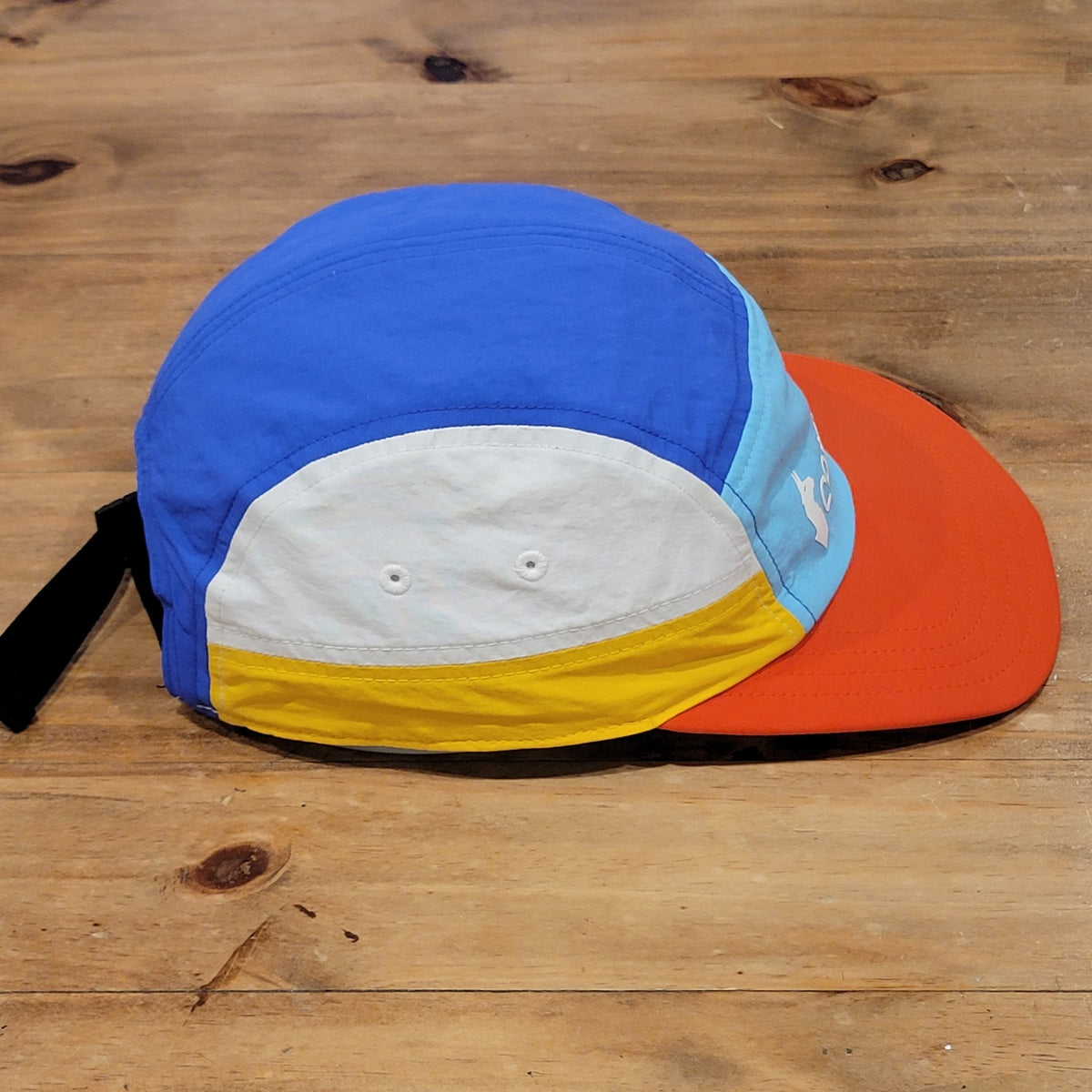 Cotopaxi 5 Panel Hat Strap Back Multicolor Spell Out Colorful One SIze