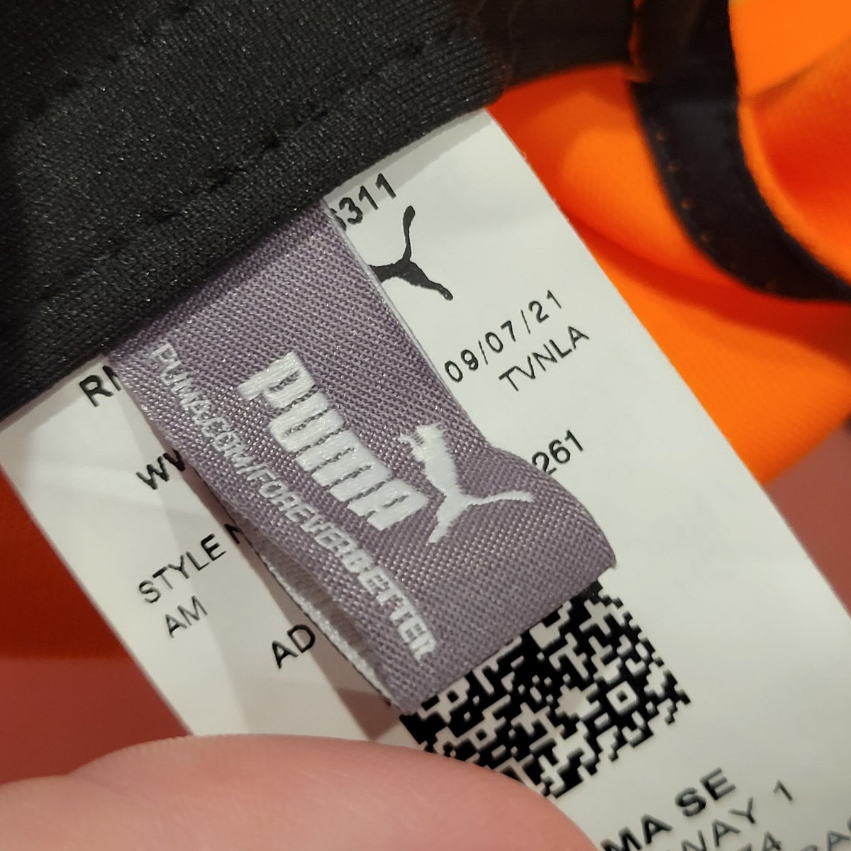 Puma Golf Hat Snapback Blaze Orange P Logo One Size Adjustable