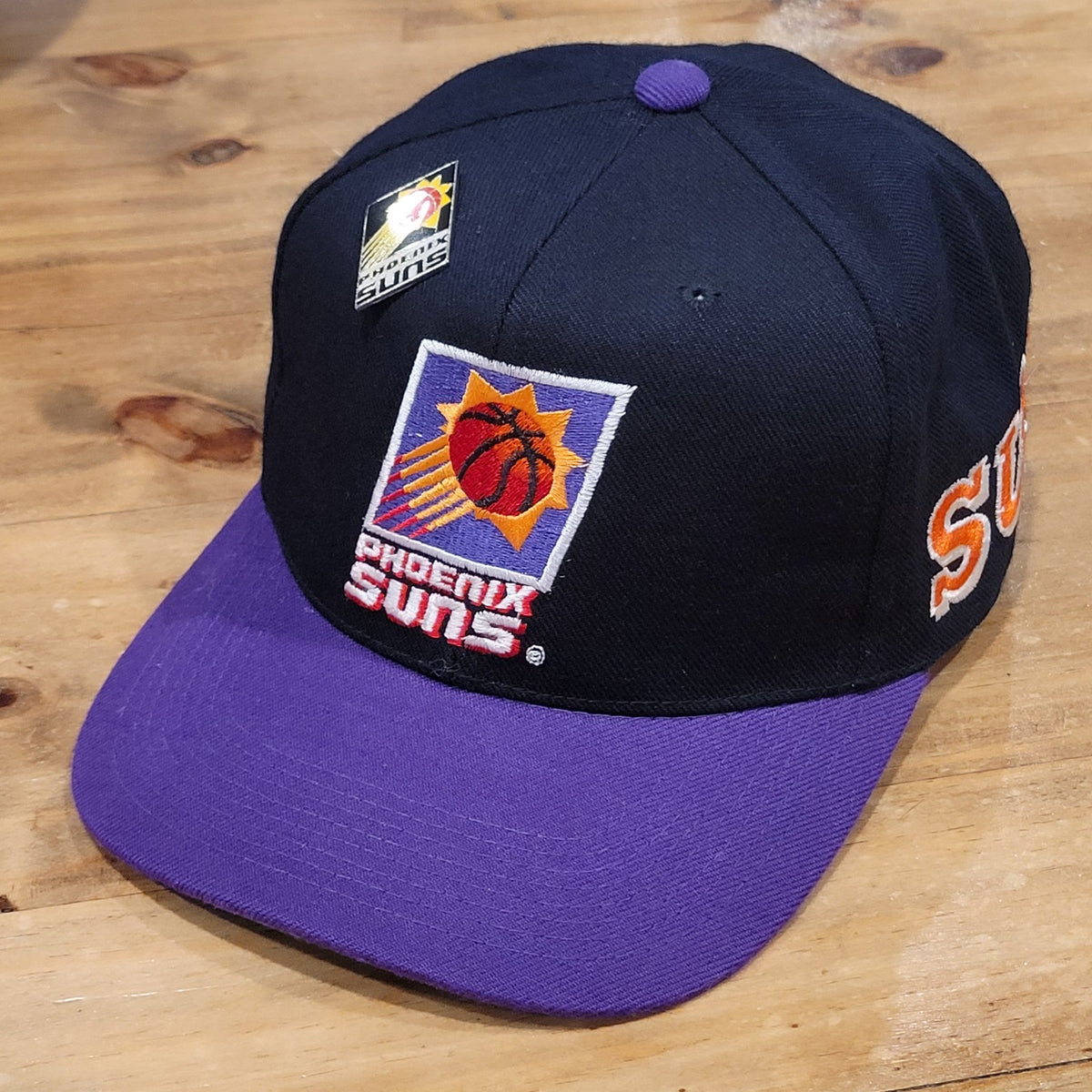 Vintage Phoenix Suns Hat Snapback Side Spell Out Wave Sports Specialties Wool