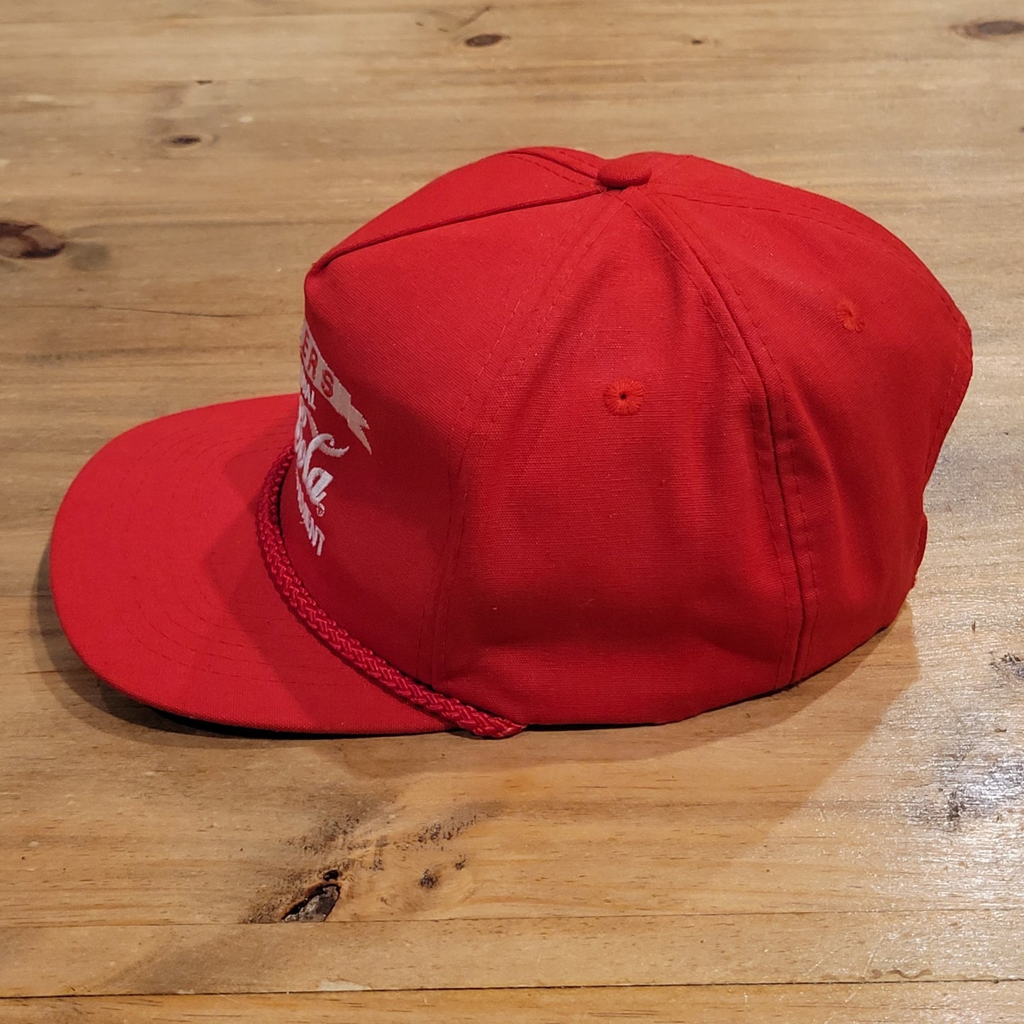 Vintage Coke Golf Hat Snapback Red Rope Fullers Tournament Coca-Cola 90s