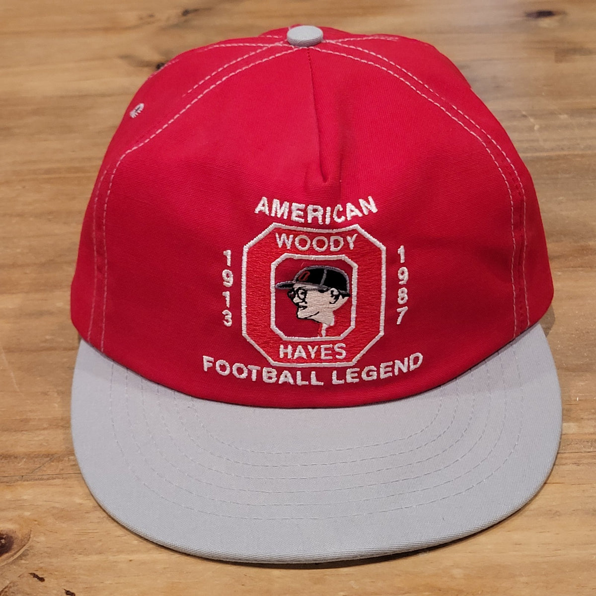 Vintage Ohio State Buckeyes Woody Hayes Hat Football Legend Made USA College
