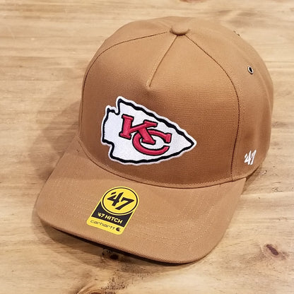 Kansas City Chiefs Hat Carhartt 47 Brand Hitch Brown Canvas NFL One Size