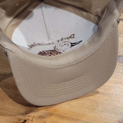 Vintage Ducks Unlimited Hat Snapback Brown Rope DU 90s Embroidered Duck