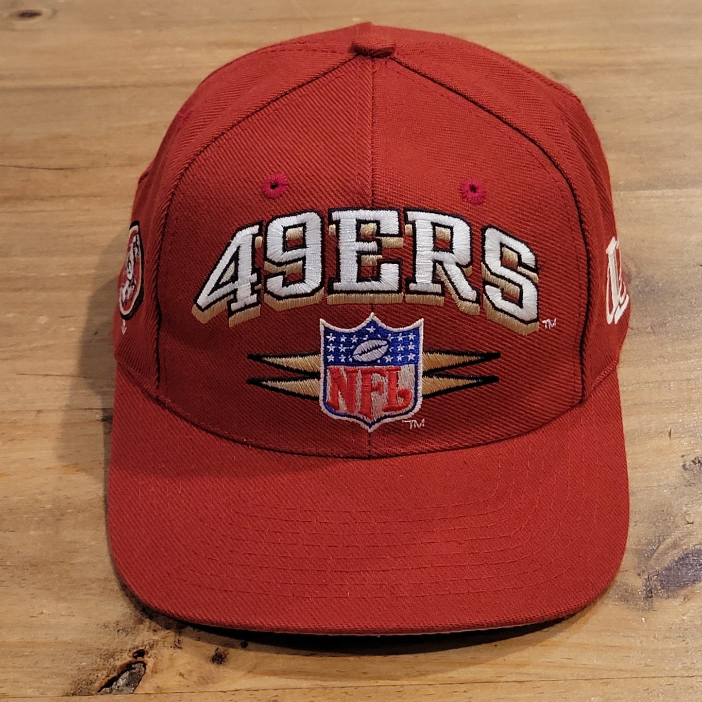 Vintage San Francisco 49ers Hat Logo Athletic Spike Diamond Wool Blend Red NFL