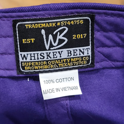 Whiskey Bent Hat Co Brownsboro Tx Snapback Purple Rope One Size