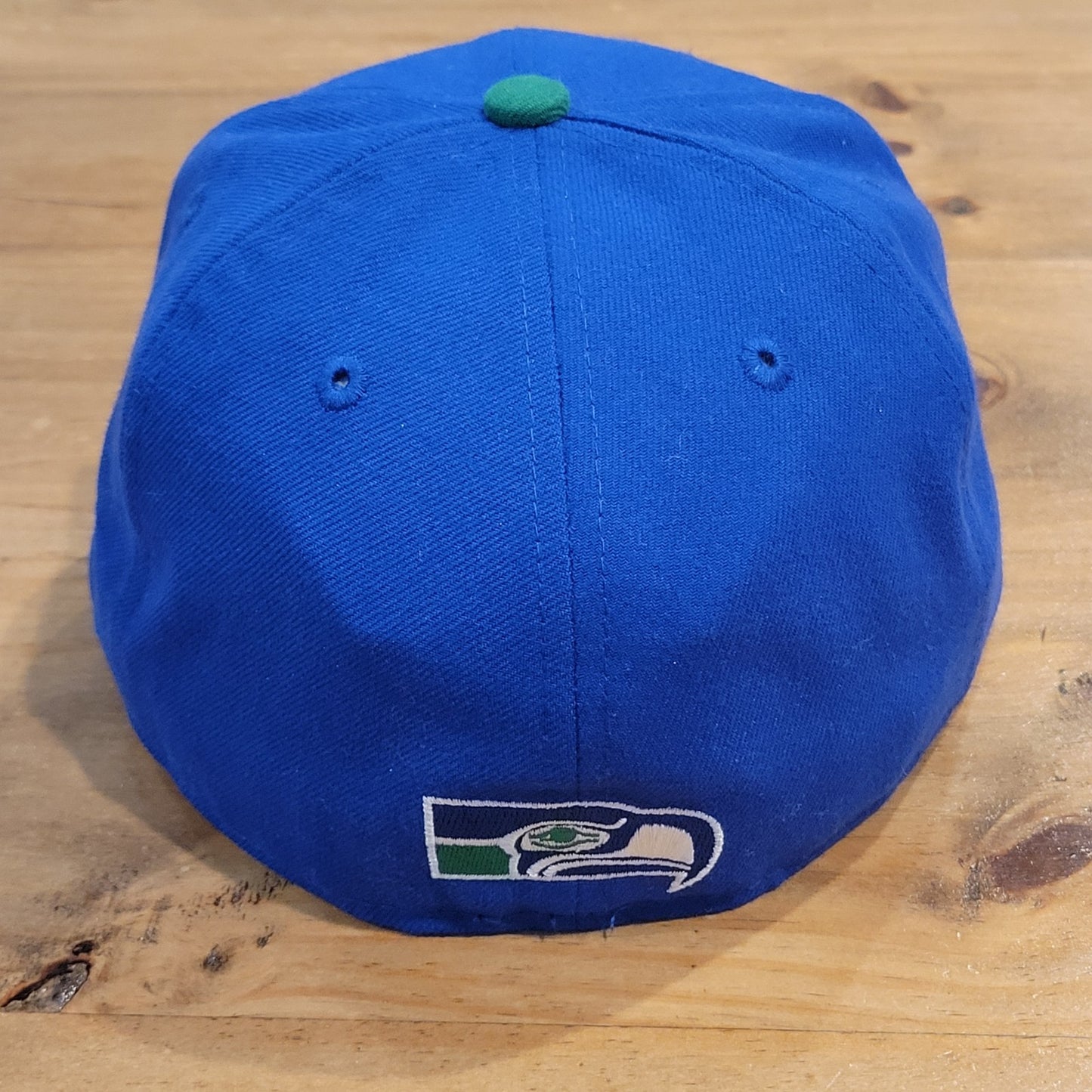 Seattle Seahawks Hat New Era Size 7 1/8 Fitted 59Fifty NFL Blue Green