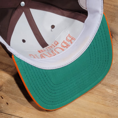 Vintage Cleveland Browns Hat Cap Snapback 3 Bar ANNCO 90s NFL Football Twill