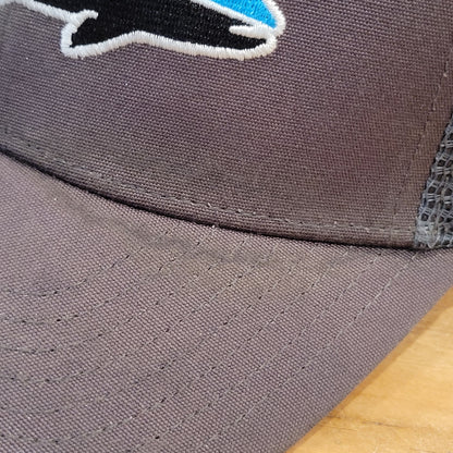 Patagonia Hat Cap Snapback Fish Trout Fitz Roy Trucker Mesh Back Gray One Size