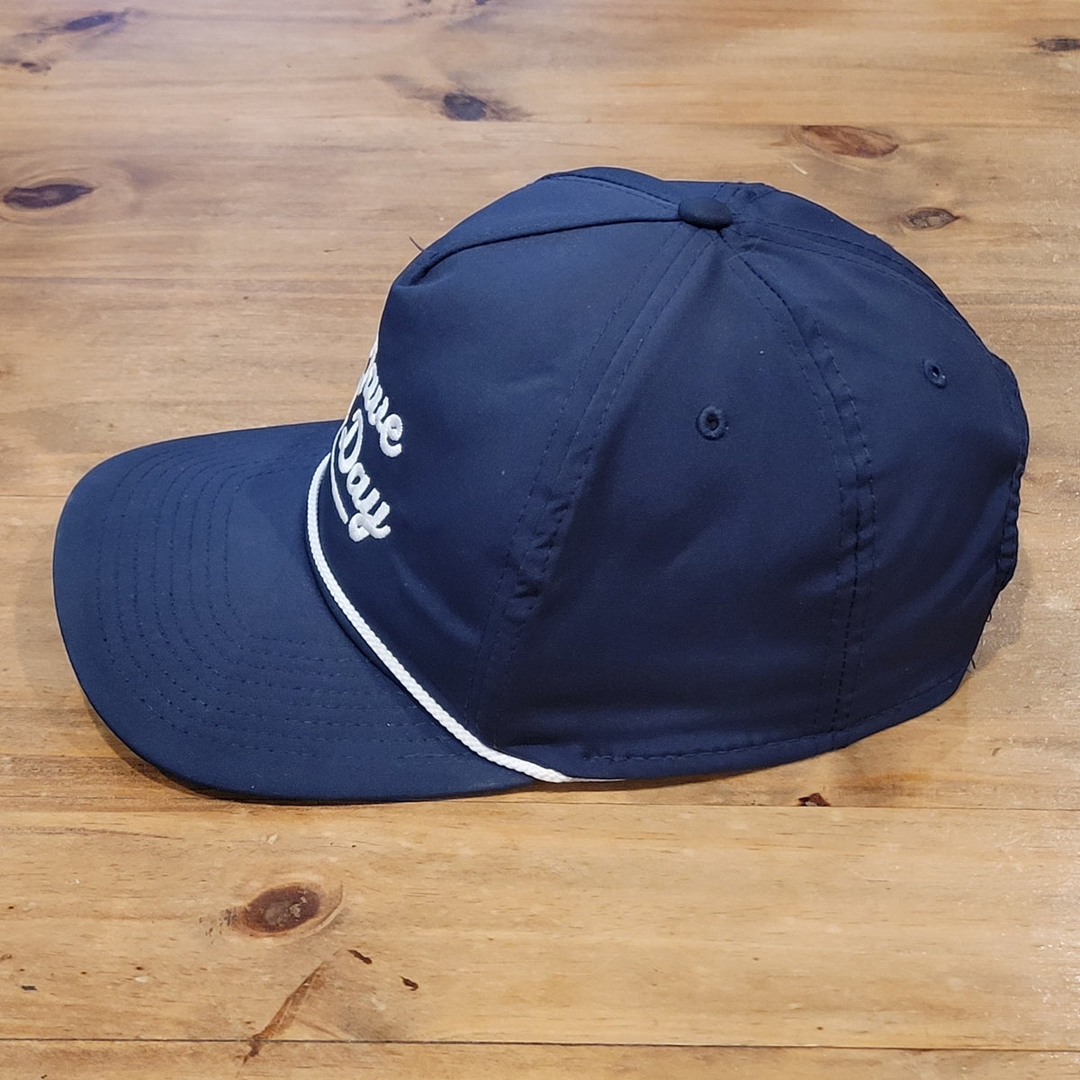 Have A Day Golf Hat Cap Snapback Blue White Spell Out Rope Imperial Golfer