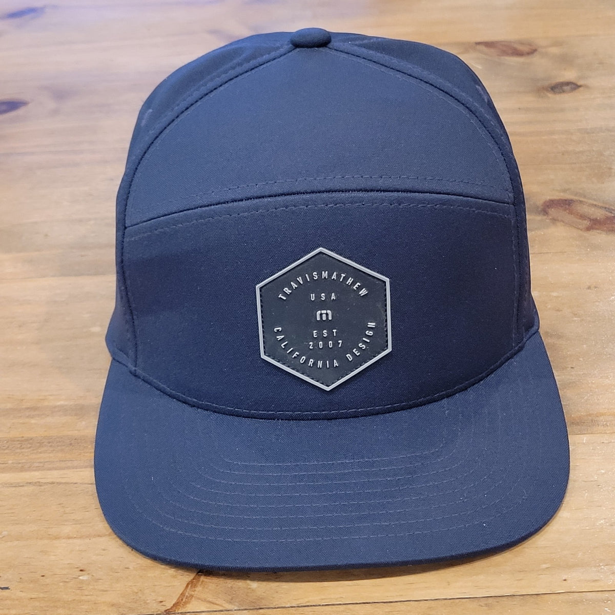 Travis Mathew Hat Snapback 5 Panel Patch California 110 Flex Adjustable Est 2007