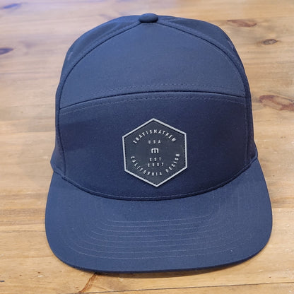 Travis Mathew Hat Snapback 5 Panel Patch California 110 Flex Adjustable Est 2007
