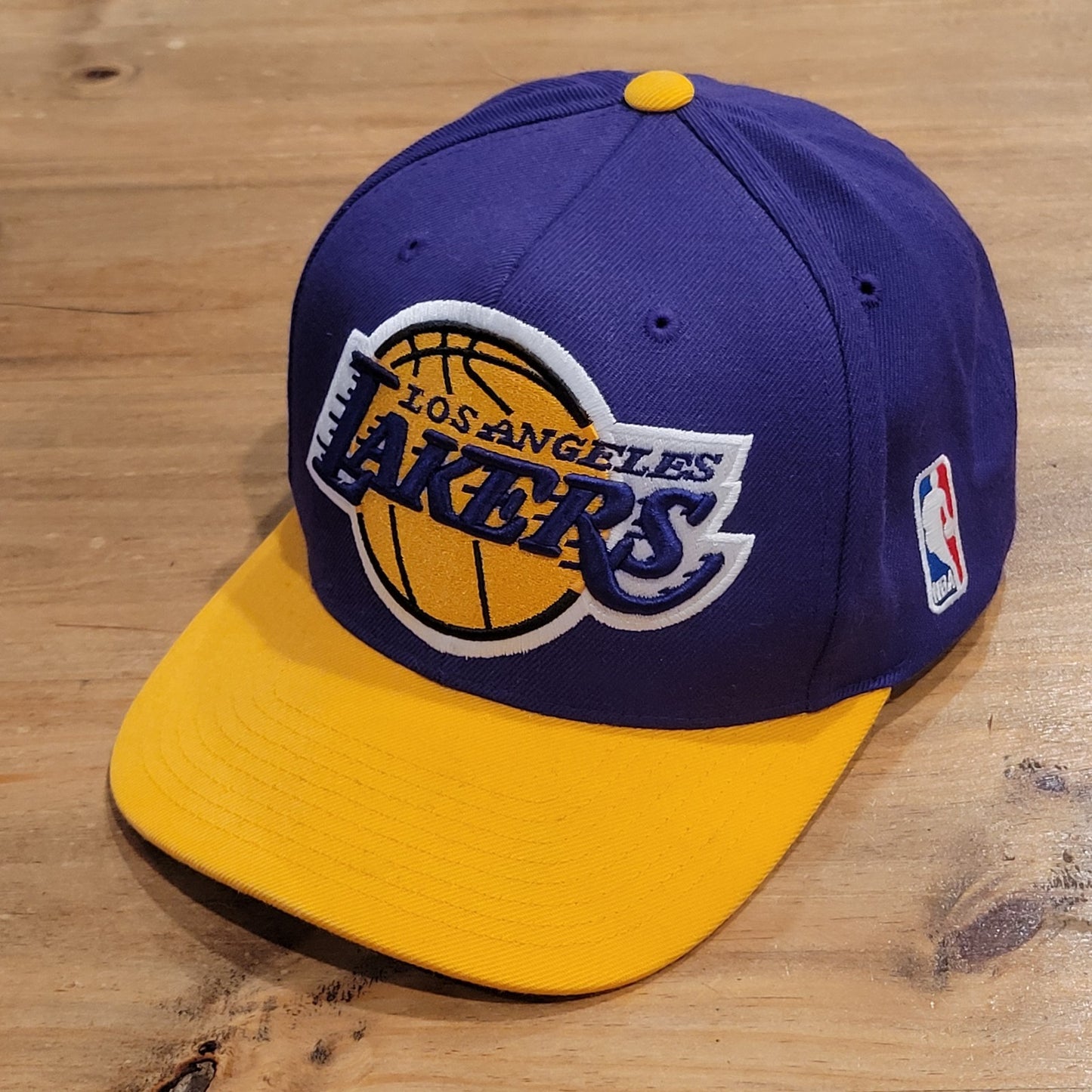 Los Angeles Lakers Hat Mitchell & Ness Big Logo Embroidered Retro HWC Wool Blend
