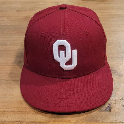 Vintage Oklahoma Sooners New Era Hat Size 7 1/4 Fitted 59Fifty Y2K Baseball OU