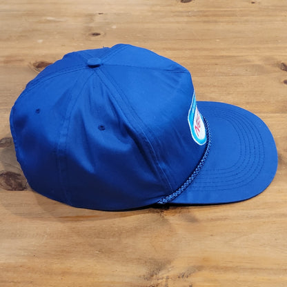 Vintage Nestle Ice Cream Delivery Trucker Hat Cap Snapback Rope Blue VTG