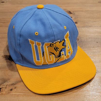 Vintage UCLA Bruins Hat Snapback 90s College Headmaster Wool Korea College